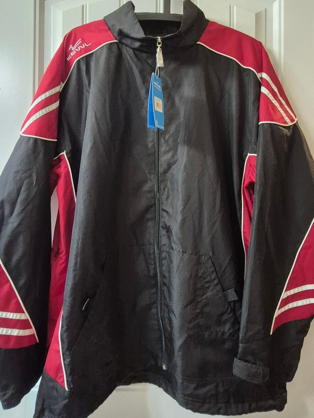 Mens Kewl Brand Full-Zip Mock Neck Windbreaker Jacket Size Medium New With Tags